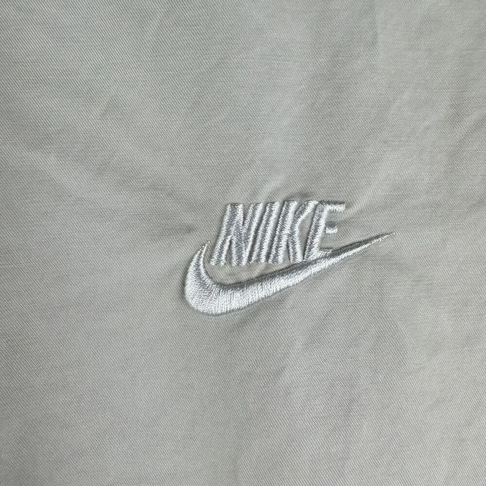 Nike Bomber Jacket Mens Large Cream Essentials Full Zip Lightweight Sportswear*